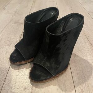 Camilla Skovgaard Pony Hair Wedge Mules